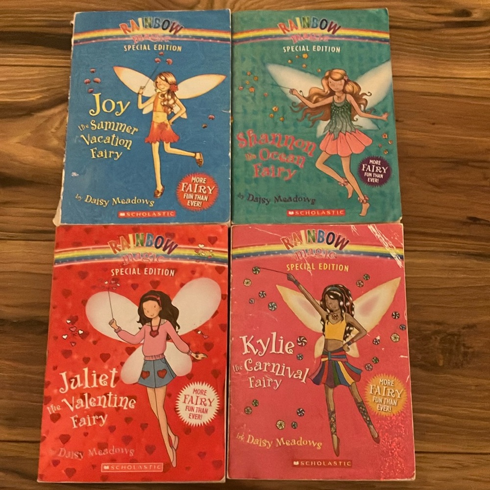 Rainbow magic fairies books! Great for girls who love fairies